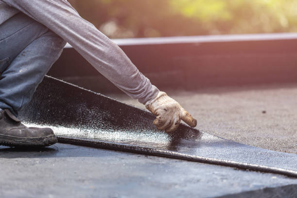 Professional Waterproofing technician working in Almond, NY